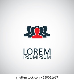 team icon on white background 