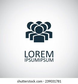 team icon on white background 