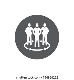 team icon on the white background. 