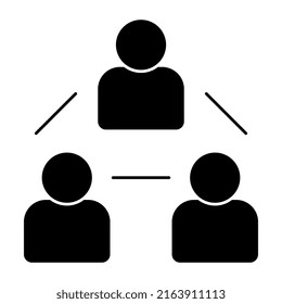 Team-Symbol, bearbeitbarer Vektorgrafik