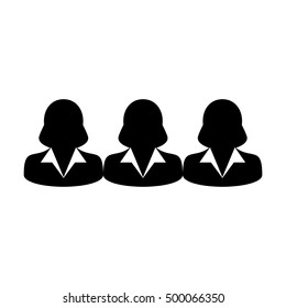 Team Icon - People Group Vector illustration