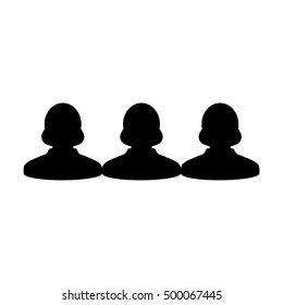 Team Icon - People Group Vector illustration