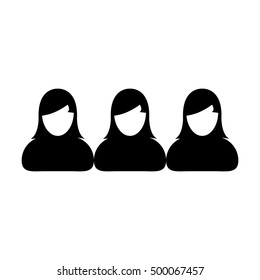 Team Icon - People Group Vector illustration