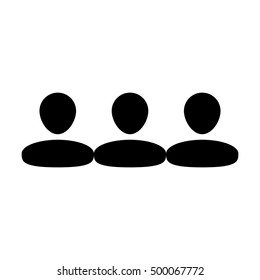 Team Icon - People Group Vector illustration