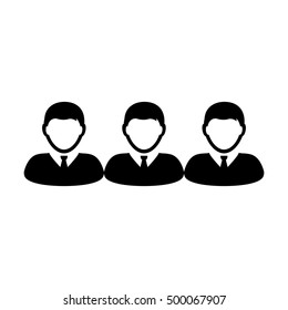 Team Icon - People Group Vector illustration
