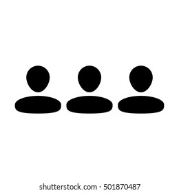 Team Icon - People Group Vector illustration