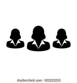 Team Icon - People Group Vector illustration