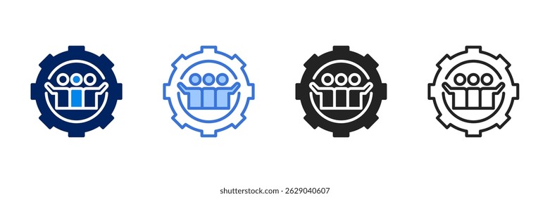 Conjunto de iconos de Equipo Colección de estilo diferente