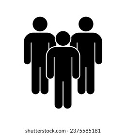 Team icon set. Group of people