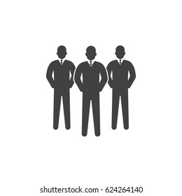 team icon set vector illustration on white background