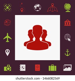 Team icon symbol. Graphic elements for your design