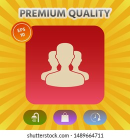 Team icon symbol. Graphic elements for your design