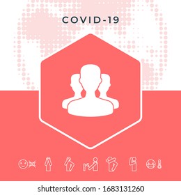 Team icon symbol. Graphic elements for your design