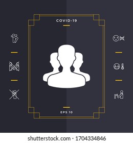 Symbol für Team. Grafische Elemente für Ihr Design