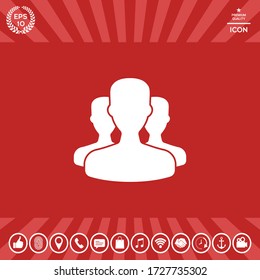 Team icon symbol. Graphic elements for your design
