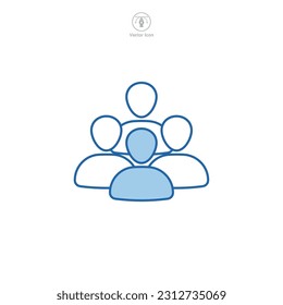 Plantilla de símbolo de equipo para la ilustración vectorial de la colección de diseño gráfico y web