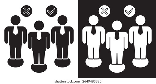 Icono de Equipo.  Iconos de trabajo en equipo, Ilustración vectorial. EPS 10 AI