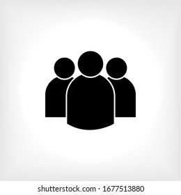 Team Icon. Universal Interface Element. Contact Sign. People Symbol - Vector.