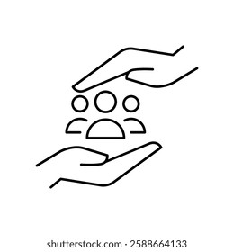 Team icon vector. Developer illustration sign. Programmer symbol. Engineer logo.