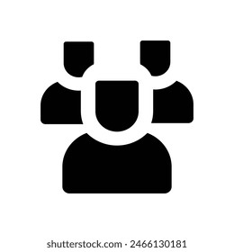 team icon. vector glyph icon for your website, mobile, presentation, and logo design.