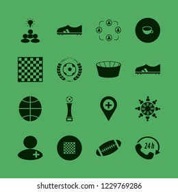 team icon. team vector icons set work group at the table, basketball ball, group idea and rugby ball