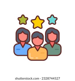Team icon in vector. Illustration