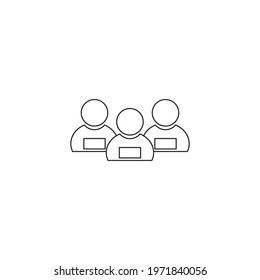 Team icon. Vector illustration can be used for web and mobile graphic design, logo.