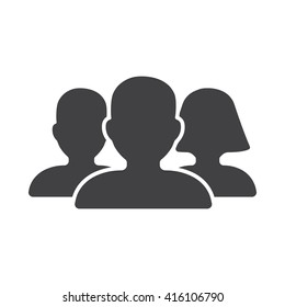 Team Icon Vector Illustration on the white background.