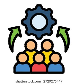 Ícone da equipe imagem vetorial pode ser usado para conquistas Elemento Ícone Ilustração