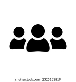 Team icon. Vector isolated illustration