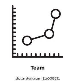 Team icon vector isolated on white background, Team transparent sign , sign and symbols in thin linear outline style