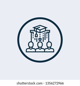 Team icon vector in modern flat style for web, graphic and mobile design. Team icon vector isolated on white background. Team icon vector illustration.