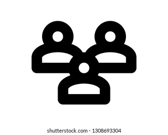 team icon vector people