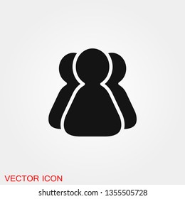 Team icon vector sign symbol for design