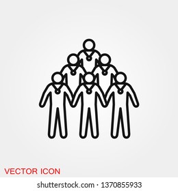 Team icon vector sign symbol for design