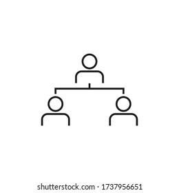 team icon vector sign symbol isolated