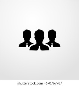 team icon. vector sign symbol on white background