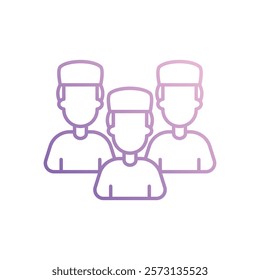 Team icon vector stock illustration
