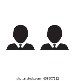 Team Icon Vector User Group of People for Business Management Persons Avatar Symbol in Glyph Pictogram illustration