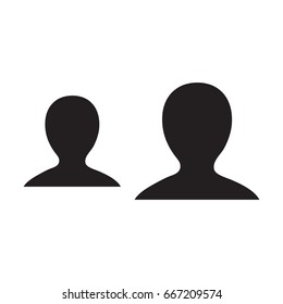 Team Icon Vector User Group of People for Business Management Persons Avatar Symbol in Glyph Pictogram illustration