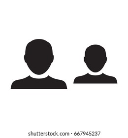 Team Icon Vector User Group of People for Business Management Persons Avatar Symbol in Glyph Pictogram illustration
