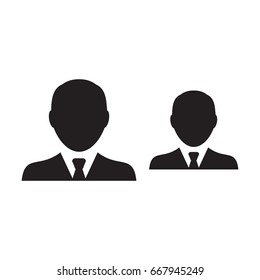 Team Icon Vector User Group of People for Business Management Persons Avatar Symbol in Glyph Pictogram illustration
