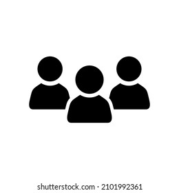 team icon vector . user people symbol flat design