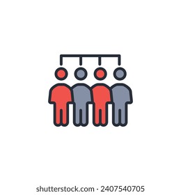 icono de equipo. vector.Curso editable.Signo de estilo lineal para uso de diseño web,logotipo.Ilustración de símbolo.
