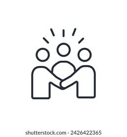 icono de equipo. vector.Trazo editable.signo de estilo lineal para el uso de diseño web,logo.Ilustración de símbolo.
