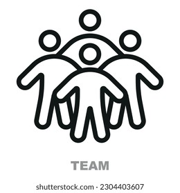 Team icon. Team working together towards a common goal. Symbolizing collaboration, unity, and synergy in achieving success.