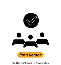 team icons. Flat illustrations of team vector icons for the web. Vector illustrations of company icons.