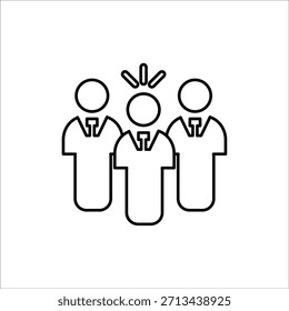 Iconos del equipo. Ilustración vectorial de línea simple