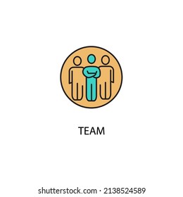 team icons  symbol vector elements for infographic web