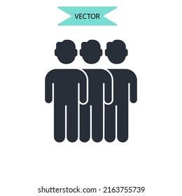 team icons  symbol vector elements for infographic web